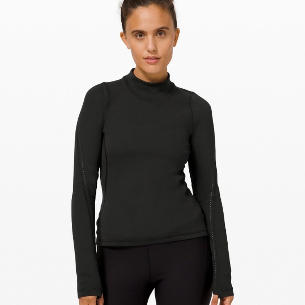 Lululemon Chase the Chill Long Sleeve 6 Black NWT